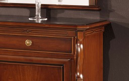 Μπουφές σε νεοκλασική γραμμή με φάλτσο λεπτομέρειες και χωρίς γωνίες